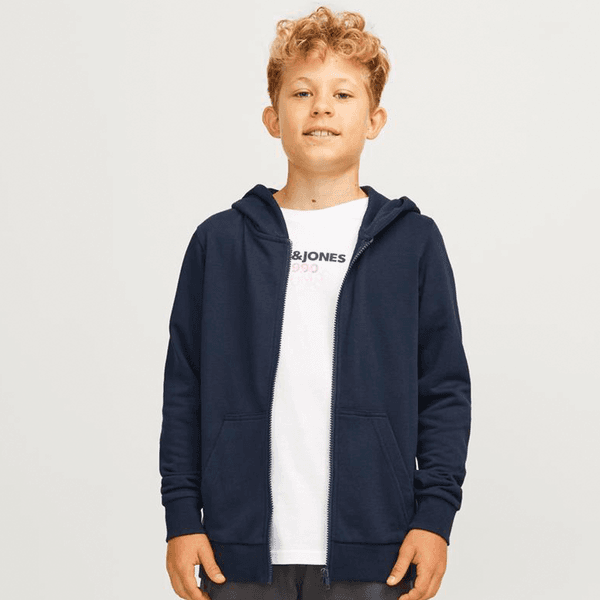 Hovedbilde Jack and Jones Junior Jjebradley zip-genser, Navy ...