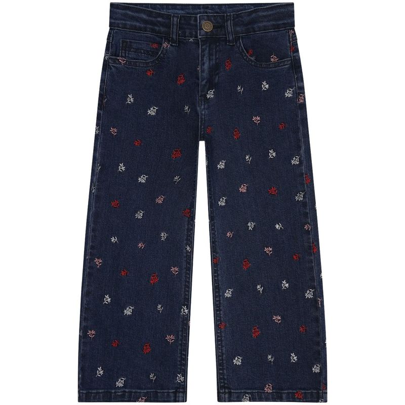 Minymo straight jeans til barn, Faded Denim