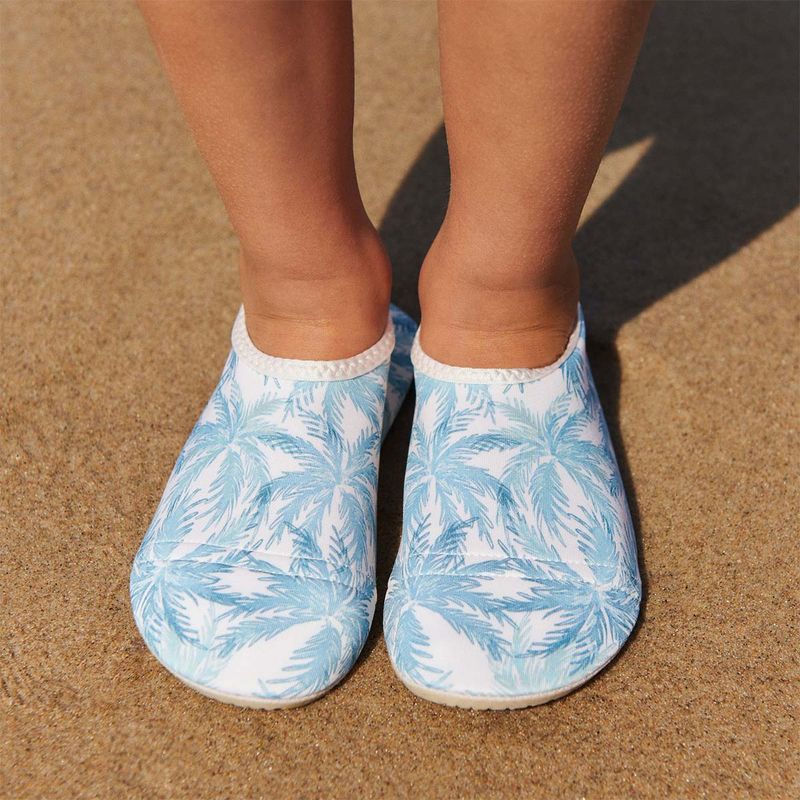 Wheat Dolphin badesko til barn, Palm blue