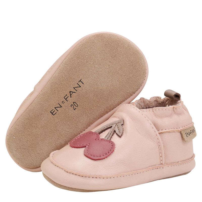 EnFant skinntøfler til baby, Rose Dust