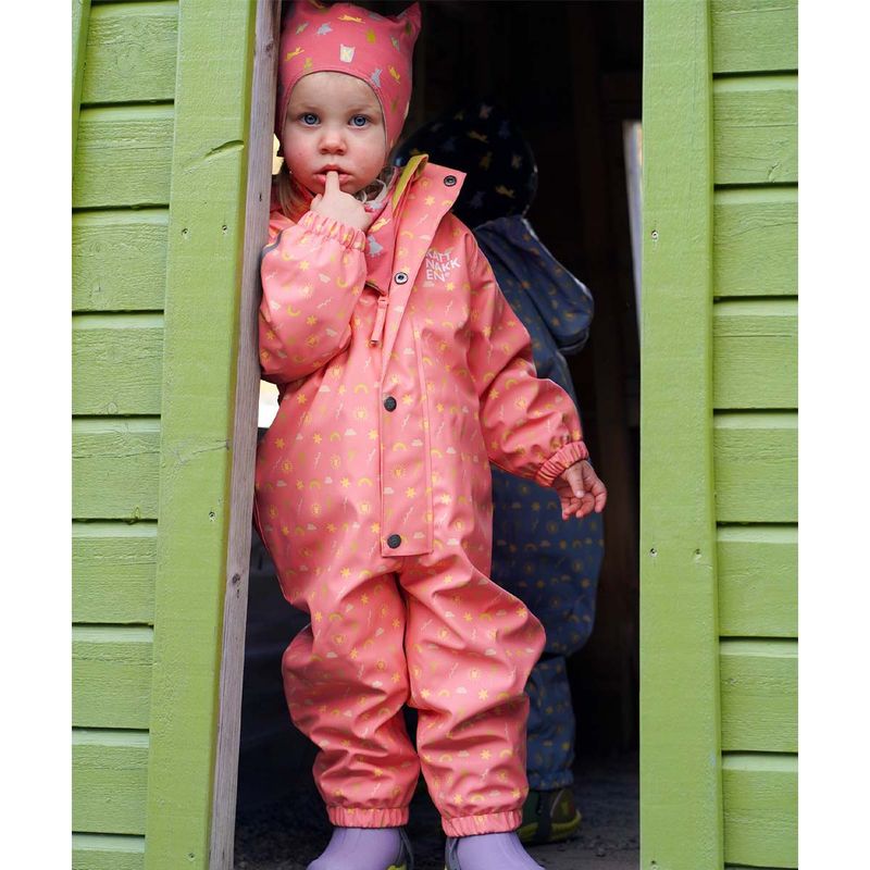 Kattnakken Dugg Superkatten regndress, Stokkrose