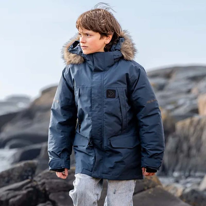 Didriksons Sylvin Kids 2 parkas til barn, Mountain Blue