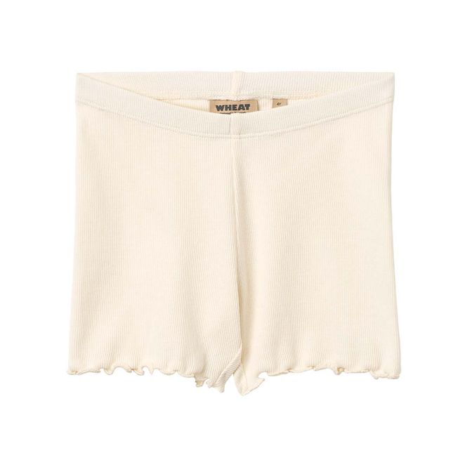 Hovedbilde Wheat Sine ribb shorts til barn, Ivory