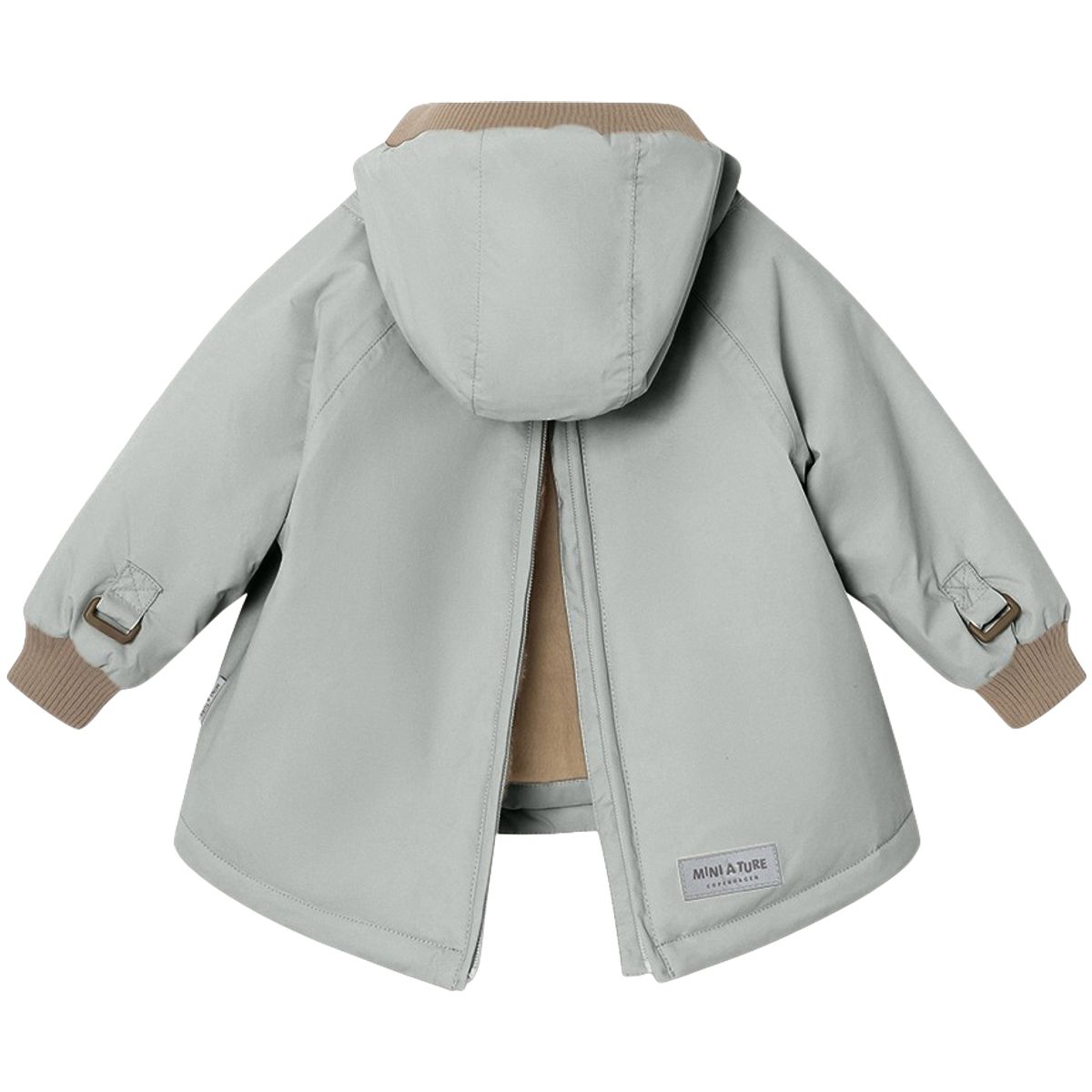 Mini A Ture Wen vinterjakke til baby, Puritan Grey