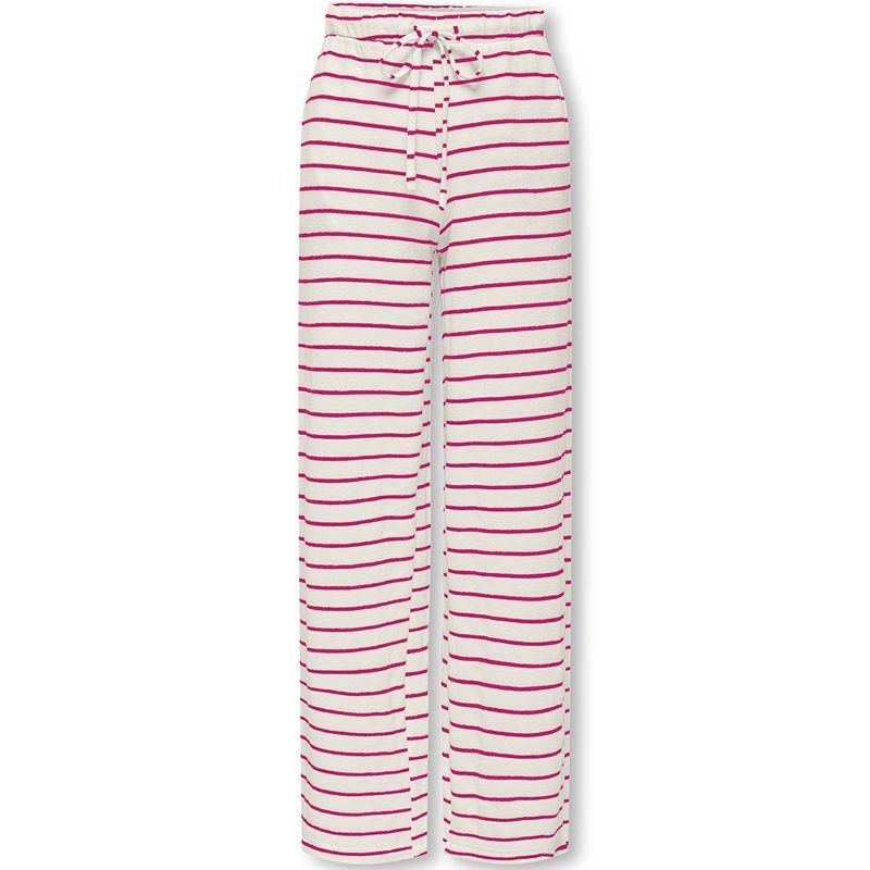 Kids Only Kogjana wide-fit bukse til barn, Tofu/Pink