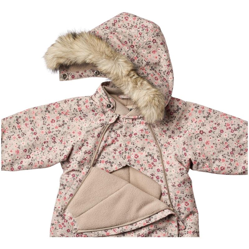 Wheat Nickie vinterdress til baby, Grey Moon Flowers