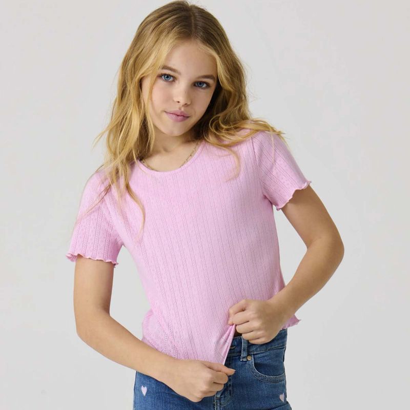 Kids Only Kogcarlotta t-skjorte til barn, Roseate Spoonbill