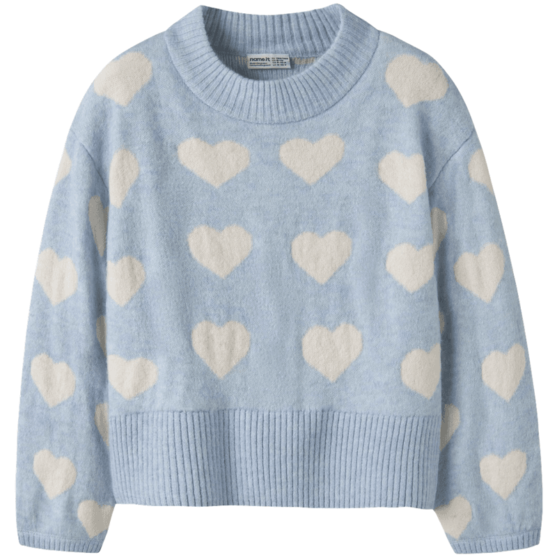 Name It Nkfleify oversized genser til barn, Subdued Blue