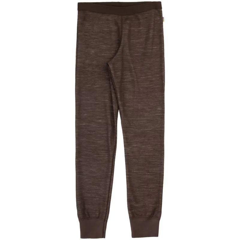 Joha leggings i ull/bambus til barn, Drk. brown