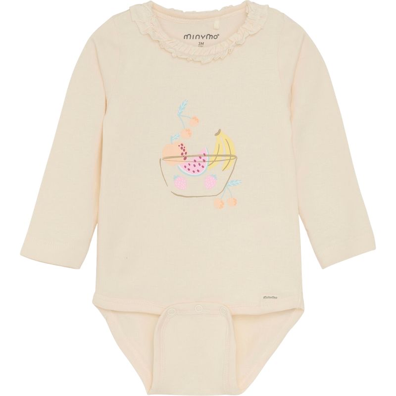 Minymo body m/print, White Swan