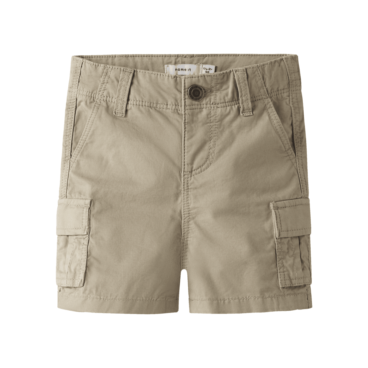 Name It Nmmryan cargo shorts til småbarn, Aluminium