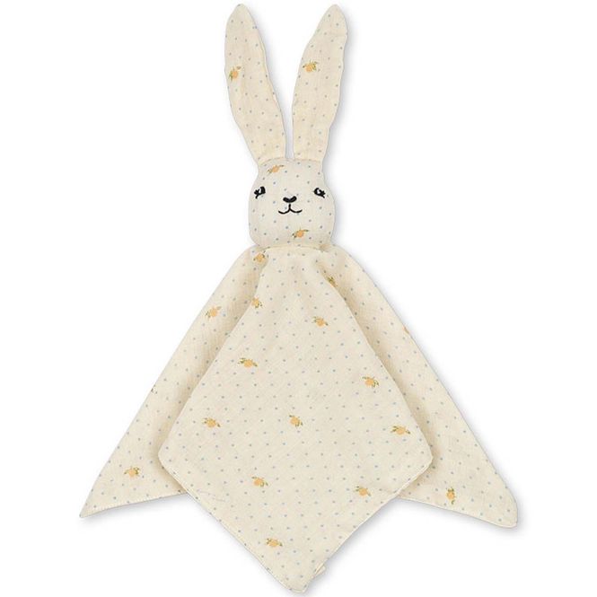 Hovedbilde Konges Sløjd Sleepy Rabbit koseklut, Lemon Dot