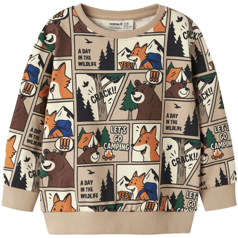 Name It Nmmoswaldy sweatshirt til småbarn, Sesame