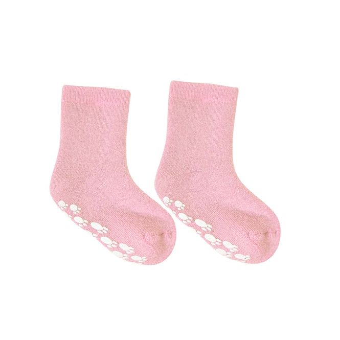 Hovedbilde Joha antiskli sokker til barn i ull, Rosa