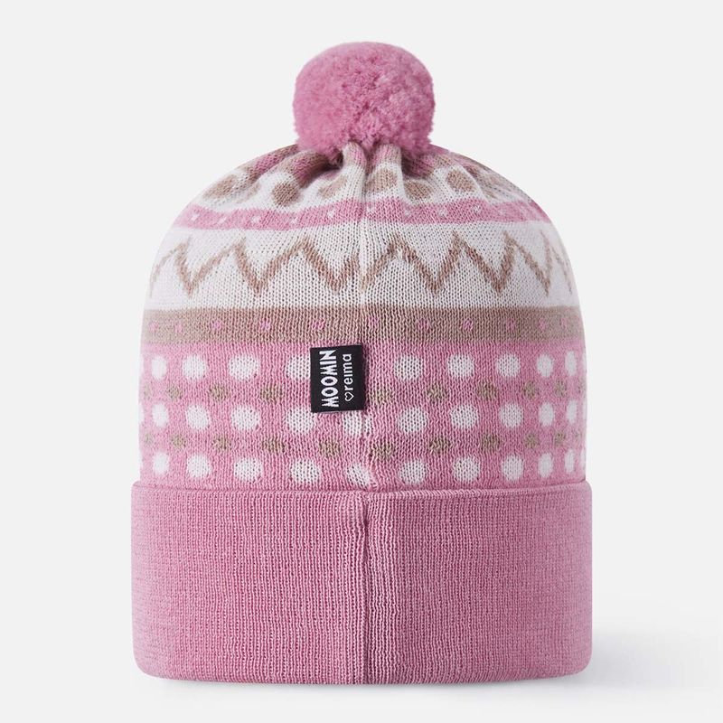 Reima Moomin Flinga lue i ull til barn, Grey Pink