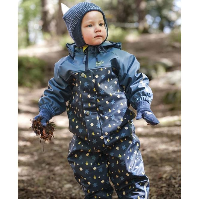Hovedbilde Kattnakken Pytt vinterregndress til baby, Blå ...