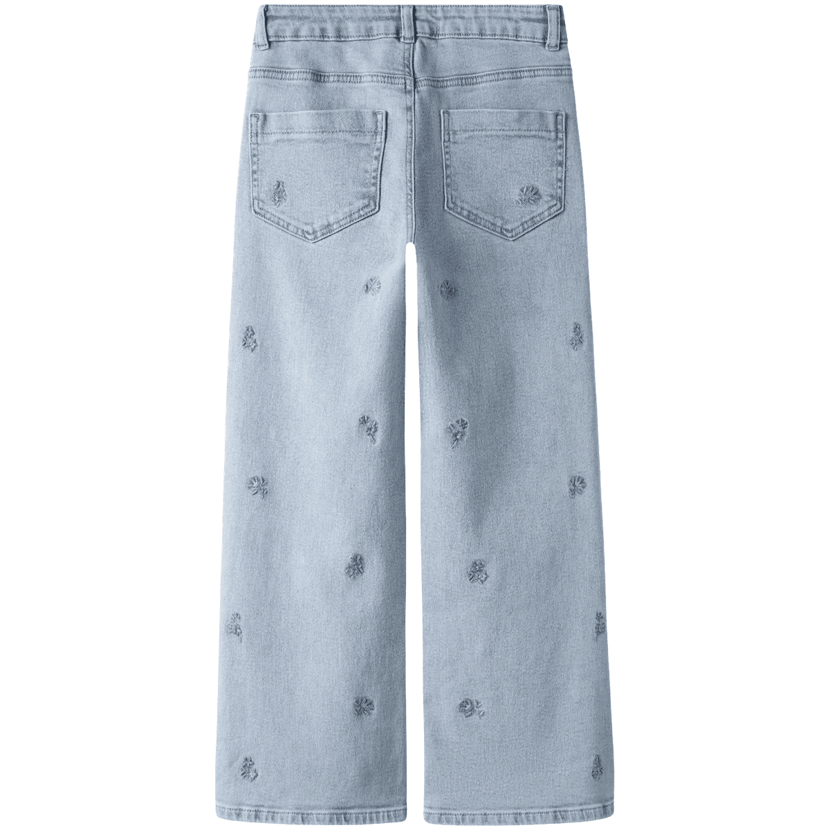 Name It Nkfrose Wide-fit jeans til barn, Light Blue Denim