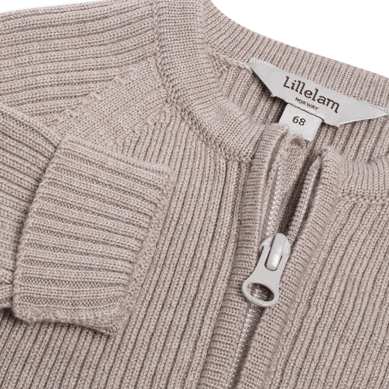 Lillelam Ribb sparkedress i merinoull, Beige
