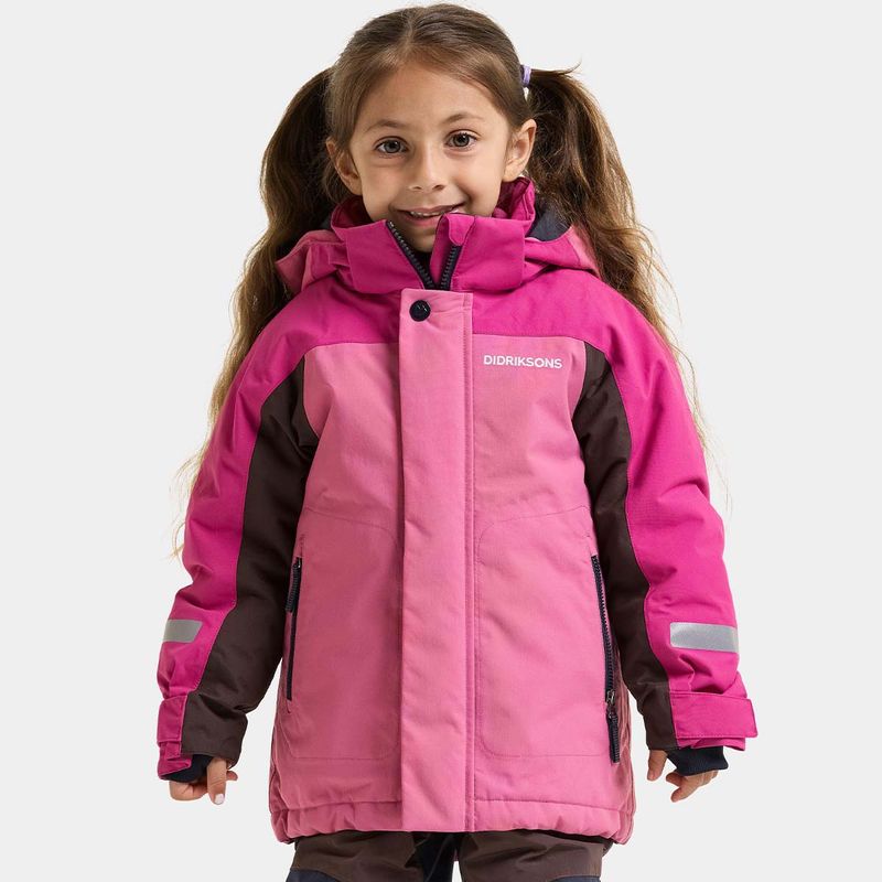 Didriksons Neptun Kids Jkt 5 vinterjakke, Heather Pink
