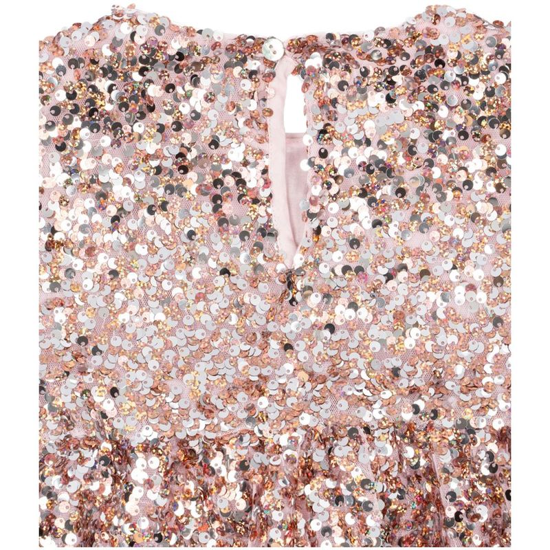 Konges Sløjd Lila paljettkjole til barn, Grey/Rosa
