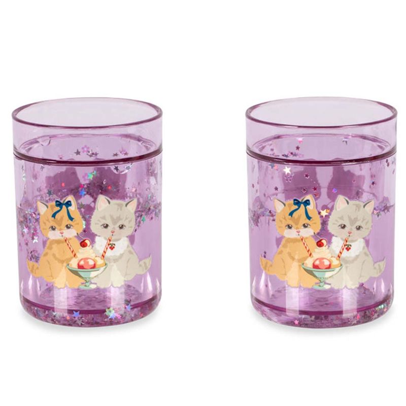 Konges Sløjd 2-pack glitter kopper, Kitty Gelateria