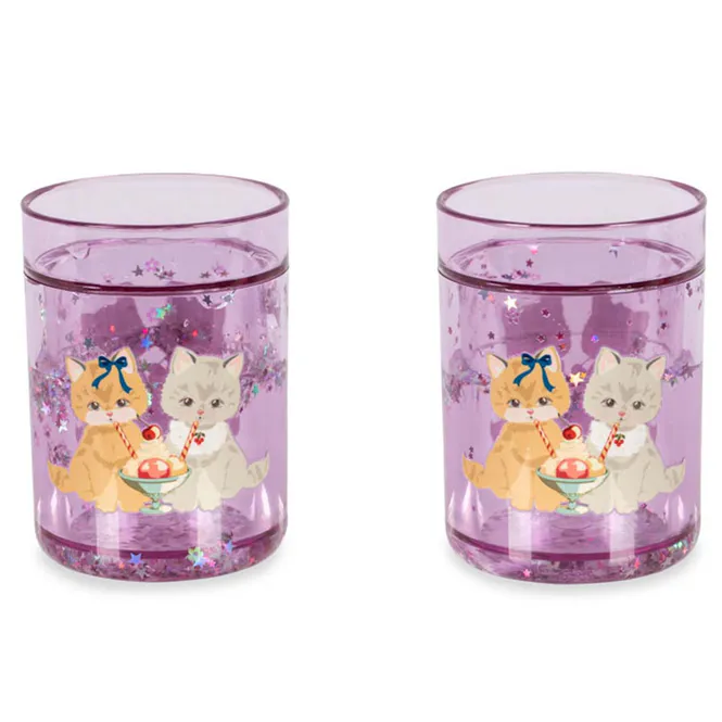 Hovedbilde Konges Sløjd 2-pack glitter kopper, Kitty ...