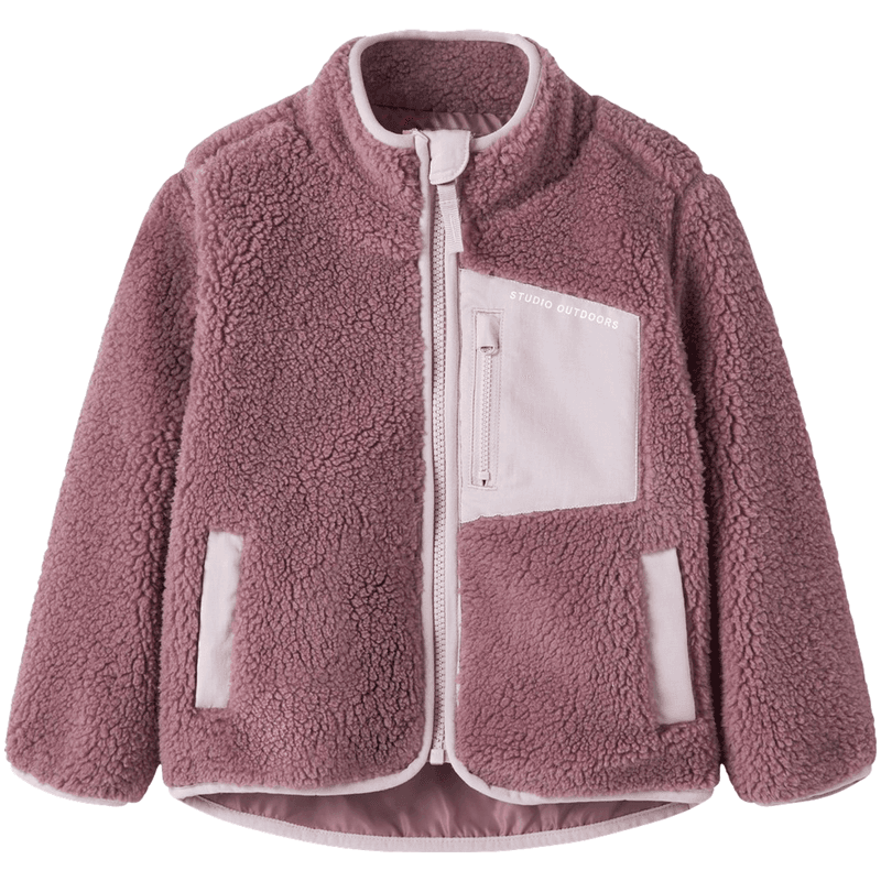 Name It Nmnmattia teddyjakke til småbarn, Wistful Mauve