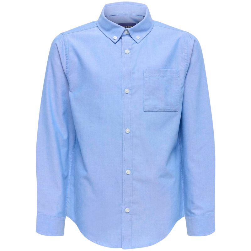 Only & Sons Osjalvaro slim-fit skjorte, Cashmere Blue
