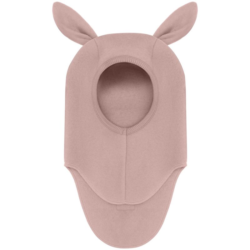 HUTTEliHUT balaclava kanin ullfleece, Mahogany Rose