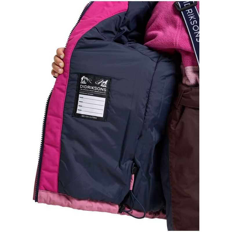 Didriksons Neptun Kids Jkt 5 vinterjakke, Heather Pink