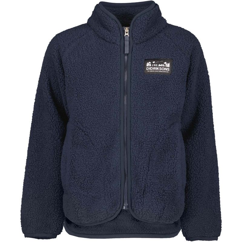 Didriksons Gibbs teddyjakke til barn, Navy
