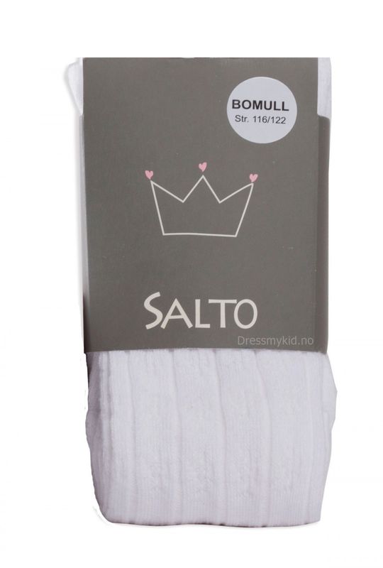 Salto strømpebukse til baby og barn, Hvit