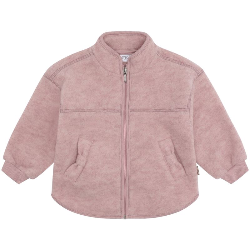 Hust and Claire Hcemi zip-jakke i ullfleece, Heather