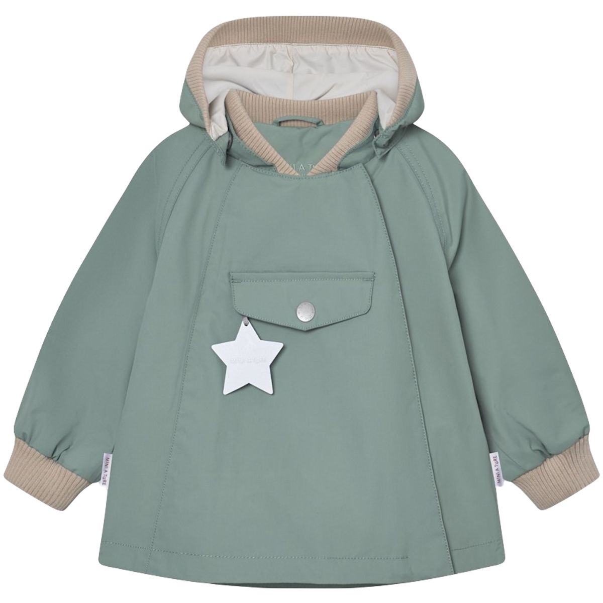 Mini A Ture Matwai vår-og høstjakke småbarn, Granite green