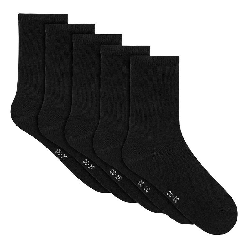 Name It 5-pack sokker til baby og barn, Black
