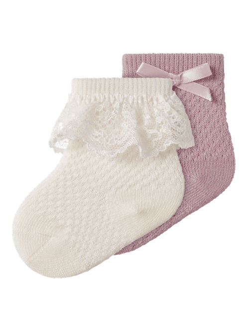 Hovedbilde Name It Nbfwakma 2-pack sokker i ull/bomull, ...