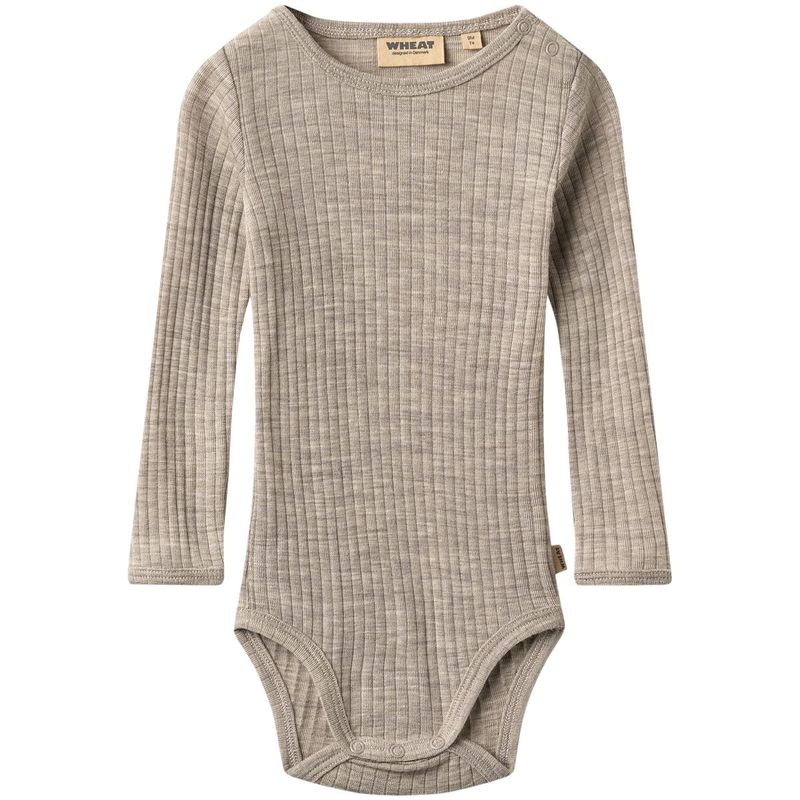 Wheat Lucca body i ull/silke, Khaki Melange