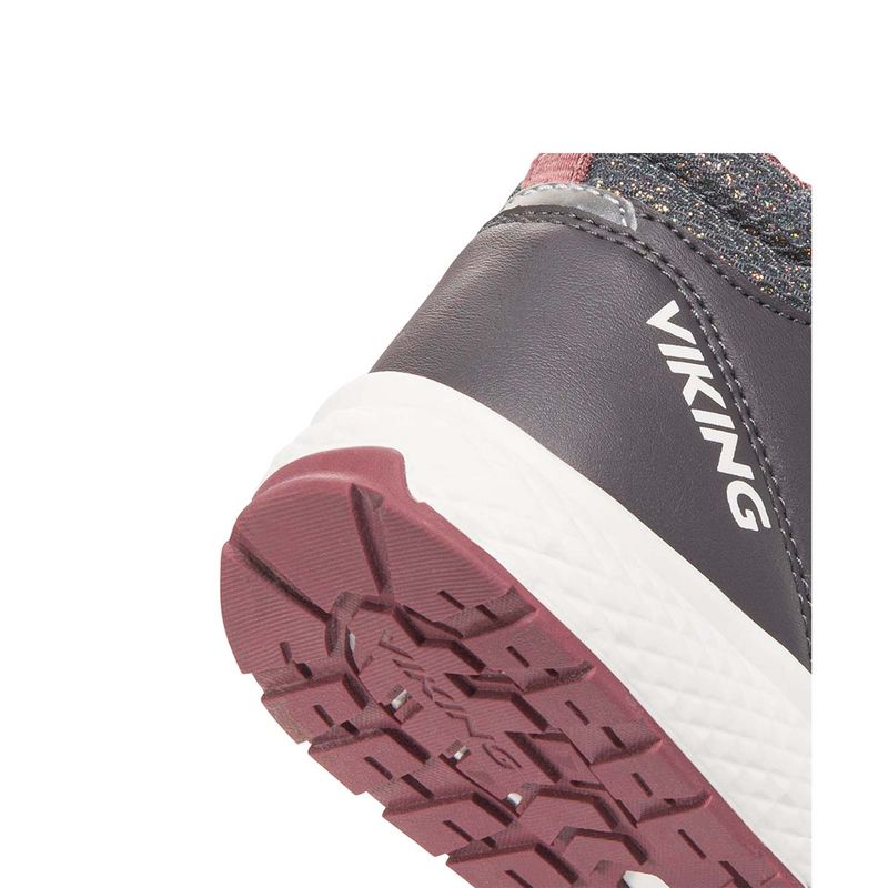 Viking Bouncy Glitter Mid GTX 2V overgangssko, Charcoal