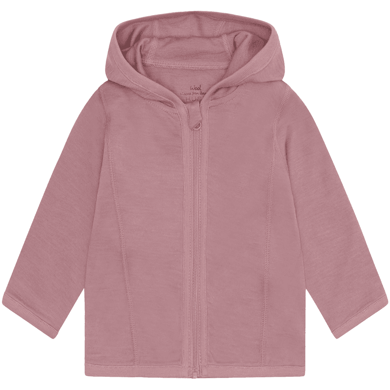 Hust and Claire HCCamil cardigan i ull/bambus, Pale Mauve