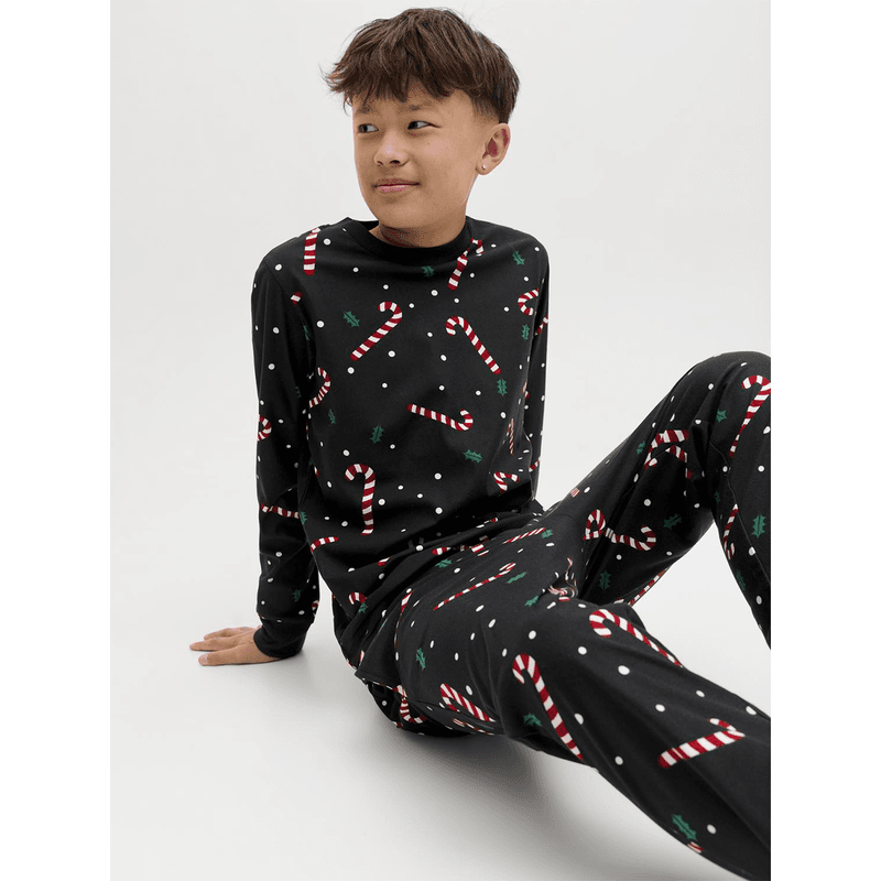 Jack & Jones Junior Jactristan julepyjamas, Black
