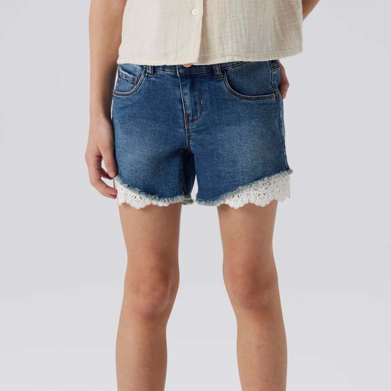Name It Nkfsally 5372 denim shorts til barn, Dark Blue Denim