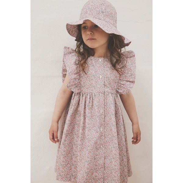 Hovedbilde HUTTEliHUT Liberty kjole til barn, Plumeria