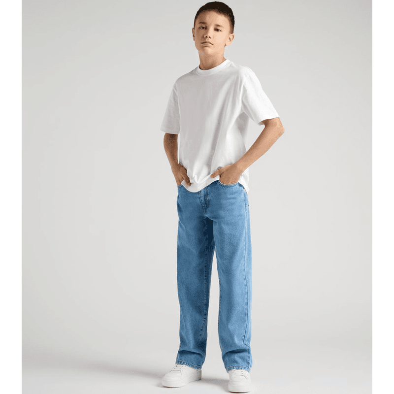 Only & Sons Osjfade Loose jeans til barn, Light Blue Denim