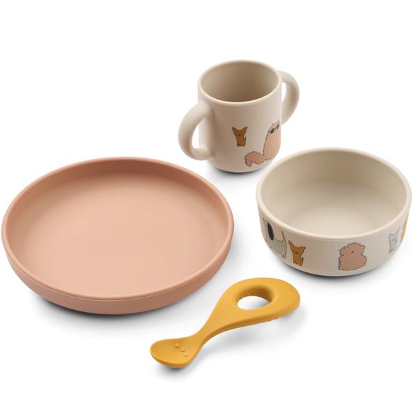 Hovedbilde Liewood Vivi spisesett i silikon, Cats and ...