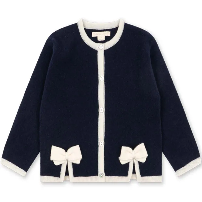 Hovedbilde Konges Sløjd cardigan i ull til barn, Navy Blazer