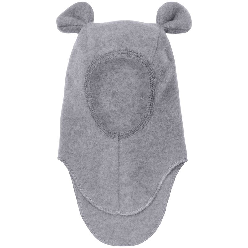 HUTTEliHUT Balaclava Bjørn ullfleece, Medium Grey Mel