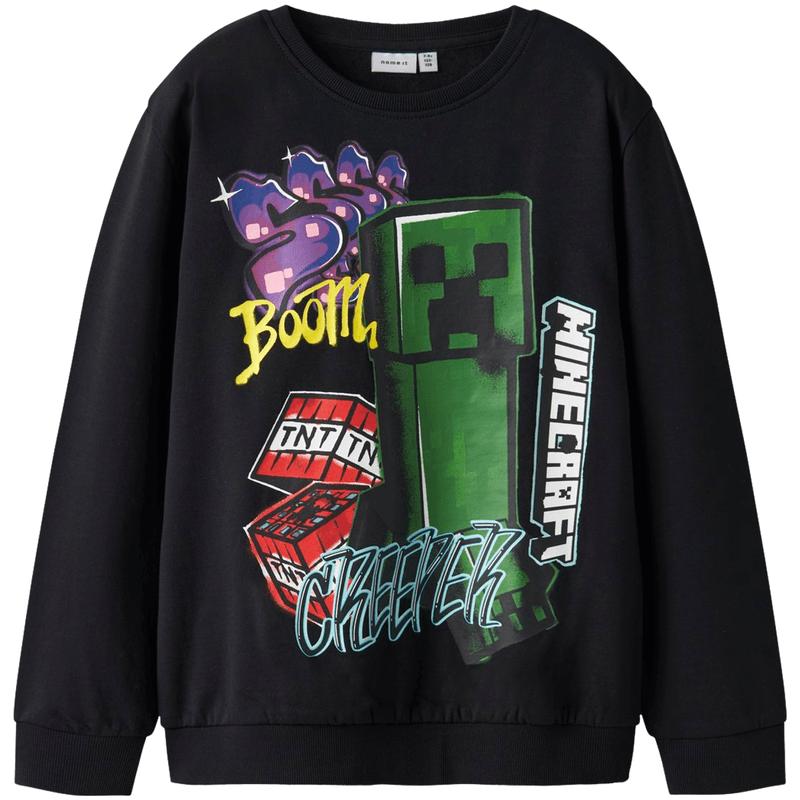 Name It Nkmdai Minecraft sweatshirt, Black