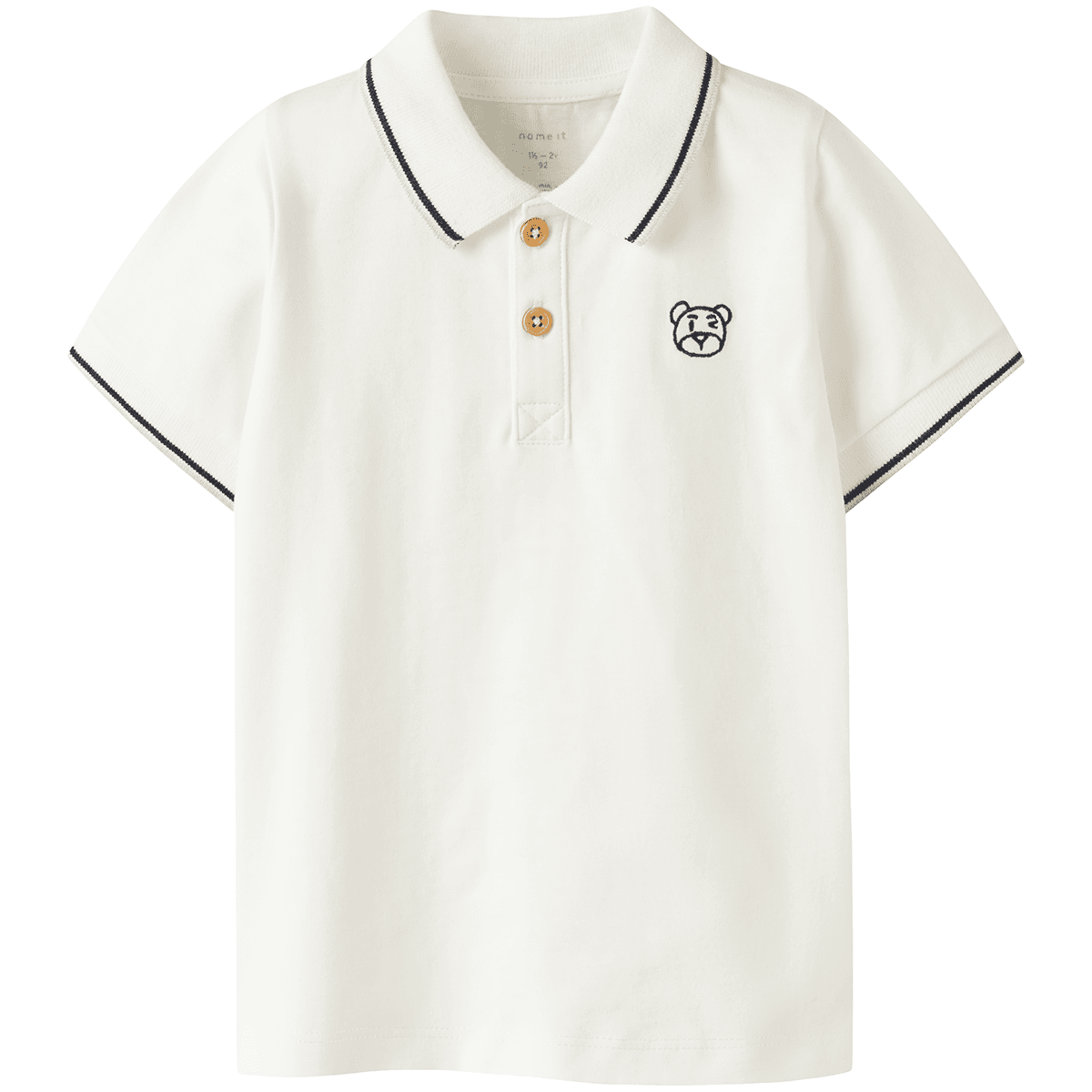 Name It Nmmdakan kortermet poloskjorte, Cloud Dancer