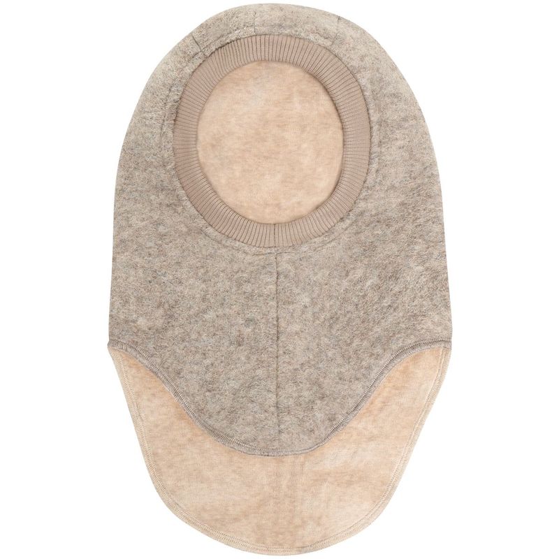 HUTTEliHUT Dino balaclava i ull, Camel Melange