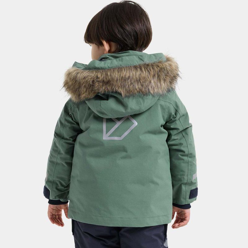 Didriksons Bjärven Kids 5 parkas, Dark Moss